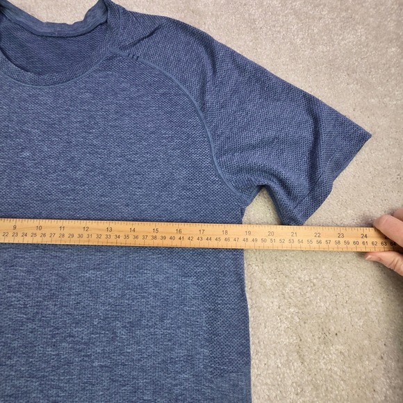 Lululemon Metal Vent‎ Tech Atletic Shirt Men's Medium Blue - Picture 3 of 5